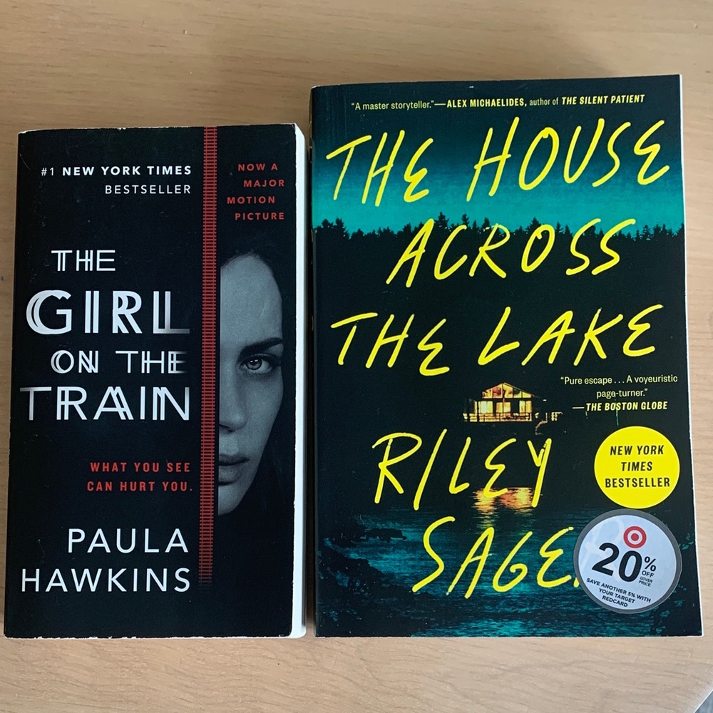 The Girl on the Train and The House Across the Lake Books